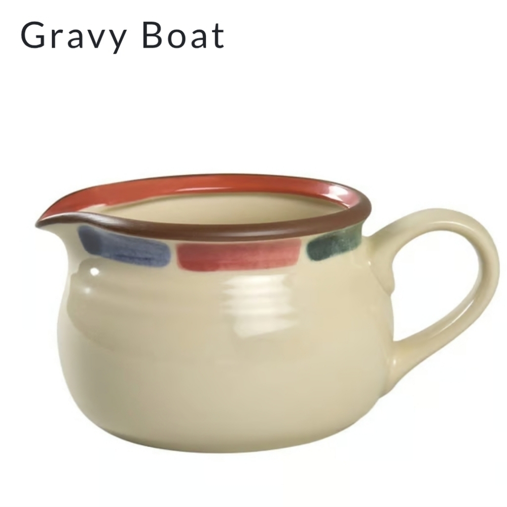 Noritake Warm Sands Stoneware Gravy Boat Sauce Server 8472